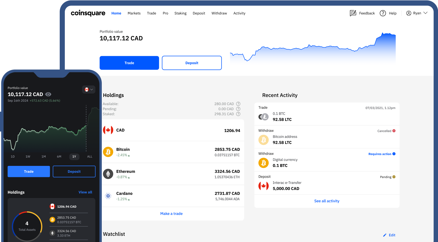 Coinsquare is a fast and easy place to buy bitcoin and other cryptos in Canada with low fees, fast and simple